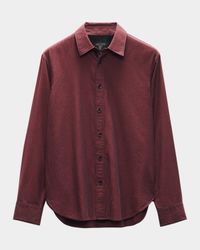 Men's Zigzag Dobby Sport Shirt