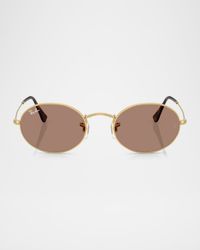 Metal Oval Sunglasses