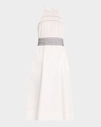 Melanie High-Neck Midi Dress