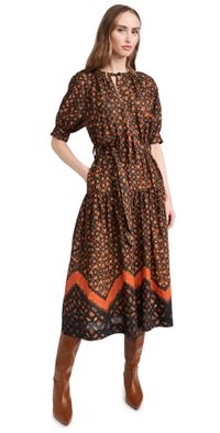 o. p.t Aksoy Dress Red Floral XL