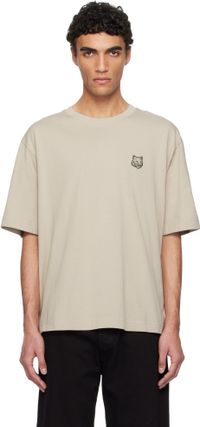 Maison Kitsuné Off-White Bold Fox Head Patch Oversize T-shirt