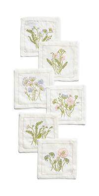 Kim Seybert Meadow Cocktail Napkins Set of 6 Multi One Size