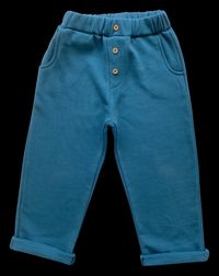 Apaches Collections - Pantalon droit en coton - Taille 8A - Bleu