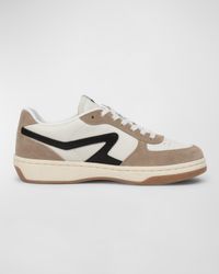 Retro Colorblock Low-Top Court Sneakers