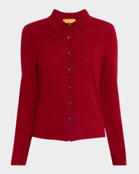 Elle Cashmere Button-Front Shirt