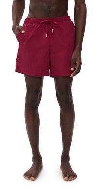 Bather Solid Sangria Swim Trunks Sangria L