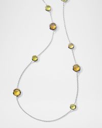Lollipop Girasole Multi-Stone Station Necklace in Sterling Silver