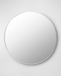 Aranya 36" Round Wall Mirror, White