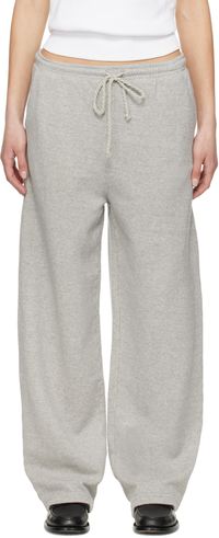 The Elder Statesman Pantalon de survêtement ample gris - Daily