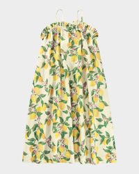 Connie Loose Printed Cotton Dress, Size 3-12