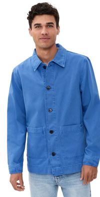 NN07 Ollie Workwear Jacket Blue Quartz S