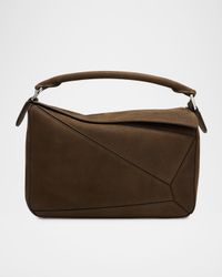 Puzzle Small Top-Handle Bag in Smooth Leather