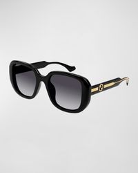 La Piscine Plastic Square Sunglasses
