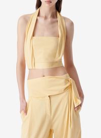 Iro - Top court sans manches - Taille 40 - Jaune