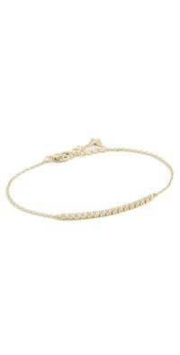 By Adina Eden Colored Four Prong Half Tennis Bracelet Gold One Size