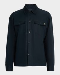 Men's Cotton Flap-Pocket Overshirt