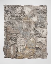 Abstract Hand-Knotted Rug, 8' x 10'