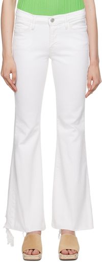 FRAME White 'Le Easy Flare' Jeans