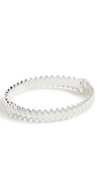 Ettika Metal Moderna Bangle Silver One Size