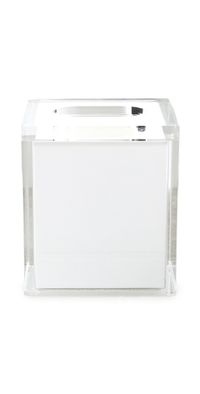 Tizo Design Lucite Tissue Box with Lid Inner White White One Size