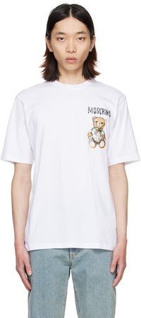 Moschino White Printed T-Shirt