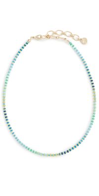 Elsie Frieda Neon Golden Hour Necklace Blue & Yellow One Size