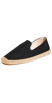 Soludos Smoking Slipper Espadrilles Noche Black 11-11.5