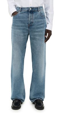 AMI Large Fit Jeans Used Blue/480 33