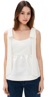 ALIGNE Alina Bow Tie Top White 16
