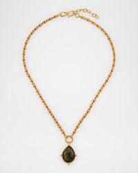 Labradorite Drop Necklace