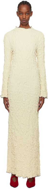 The Garment Robe longue Veletta blanc cassé
