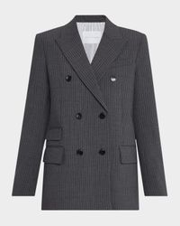 Billiet Pinstripe Double-Breasted Blazer