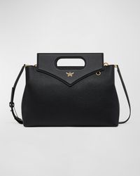 Milla Diamond Leather Tote Bag