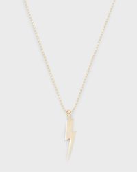 14k Pure Lightning Bolt Necklace