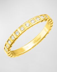 Ice Cube 18K Yellow Gold Mini Diamond Ring
