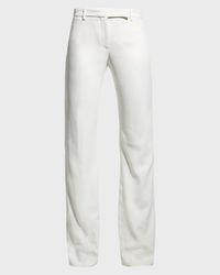 Leaf Crepe Classic Suiting Pants