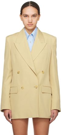 Stella McCartney Beige Double-Breasted Blazer
