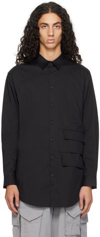 Y-3 Black Flap Pocket Shirt