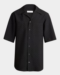 Men's Skull Jacquard Pajama Shirt