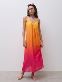 Chantelle - Robe longue - Taille XL - Multicolore