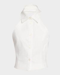 Positano Linen Halter Top