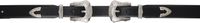 Toga Pulla Black Double Buckle Belt