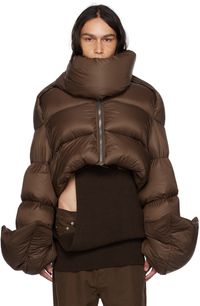 Rick Owens Brown Babel Mountain Down Jacket