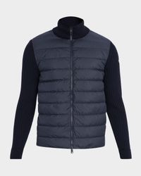 Men's Padded Wool Full-Zip Cardigan