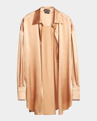 Button-Down Silk Shirt