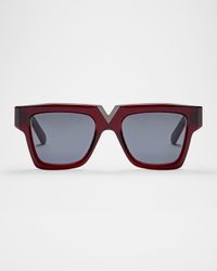 V-Gold I Acetate Square Sunglasses