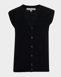Men's Cashmere Button-Front Vest