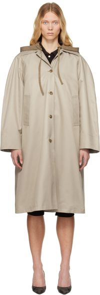 Birrot Khaki Holiday Trench Coat