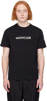 Moncler Black Bonded-Logo T-Shirt