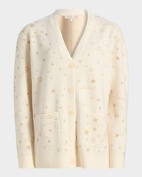 Mar Wool Celestial Jacquard Cardigan